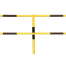 Systemgeländer -Mountain- aus Stahl, in schwarz / gelb, Winkel vertikal / horizontal einstellbar