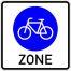 Verkehrszeichen 244.3 StVO, Beginn einer Fahrradzone