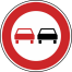 Verkehrszeichen 276 StVO, Überholverbot für Kraftfahrzeuge aller Art