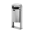 Modellbeispiel: Abfallbehälter -City 600- aus Stahl, Modell zum Aufschrauben (Art. 12684-0101)