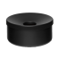 Modellbeispiel: Tischascher -Cubo Amber- 0,7 Liter, aus Stahl, in schwarz, mit schwarz beschichtetem Aufsatz (Art. 17475)