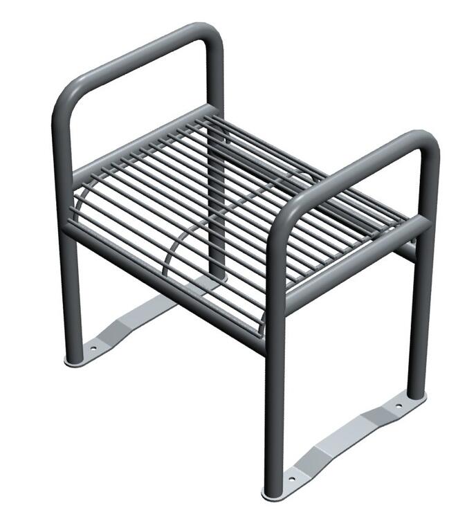 Hocker 'Dita' ohne Rückenlehne, mobil, wahlweise mit oder ohne Armlehnen