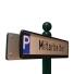 Parkplatzbeschilderung PSIGN ′Kiel′, Stahl-Stilpfosten ø 60 mm, Höhe über Flur ca. 900 mm -