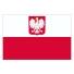 Länderflagge Polen, Querformat, verschiedene Größen, 110 g/m² oder 160 g/m²