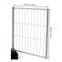 Bauzaun ′Basic Niedrig′, Höhe 1,20 m, MW 300/100, Standrohre ø 40 mm - Anwendungsbeispiel: