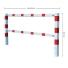 Wegesperre ′schwenkbar′, Breite 1500-3000 mm, mit oder ohne Knieholm - Technische Ansicht: