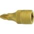 HAZET Steckschlüsseleinsatz 8507 1/4 Zoll PZD PZ 2 oder PZ 3, 28 mm, TIN-beschichtet, CV-Stahl