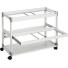 DURABLE Hängemappenwagen TROLLEY 200 MULTI DUO lichtgrau, 2 Hängevorrichtungen, Teleskopschienen