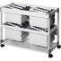 DURABLE Hängemappenwagen TROLLEY 200 MULTI DUO lichtgrau, 2 Hängevorrichtungen, Teleskopschienen