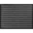 Gestreifte Fußmatte anthrazit, 100% PP, für Innenbereich, 5 mm stark, L400-800-1200 mm