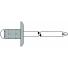 Blindniet PolyGrip® 4,0-4,8mm, 10-17mm, K12/K16, Alu./STA, 250/500 Stk, Großkopf, mit Sollbruchdorn