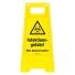 Warnaufsteller Infektionsgefahr/Abstand, Höhe 610 mm, versch. Aufdrucke - Modellbeispiel: