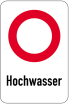 Sonderschild, Hochwasser, 400 x 600 mm