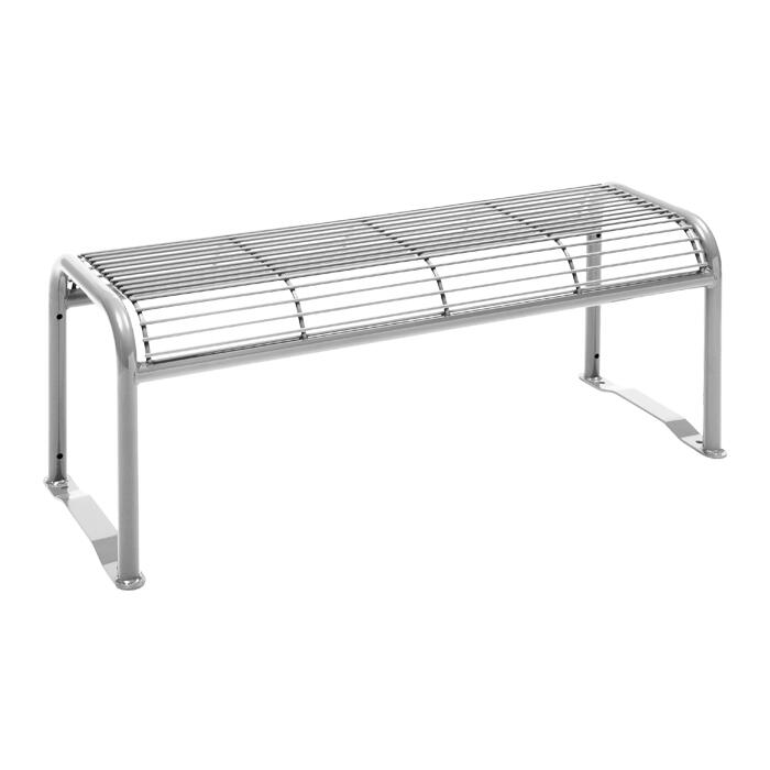 Modellbeispiel: Sitzbank -Dita-, mobil 2-Sitzer, ohne Armlehnen, in weissaluminium (Art. 20961-10)