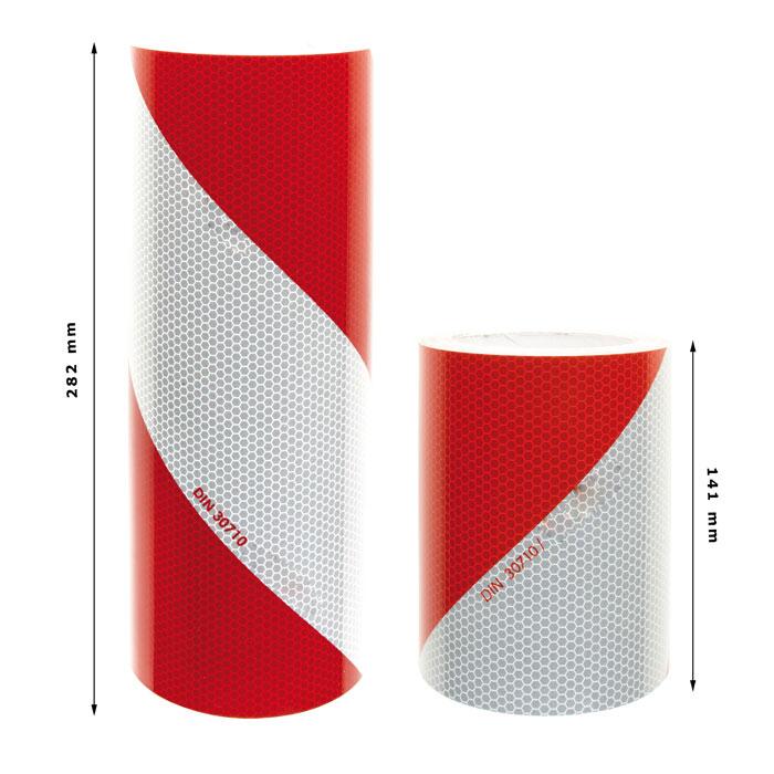 Warnmarkierung f. Fahrzeuge mit Sonderrechten, Folie, DIN 30710, Paket mit 2 x 9 m Rolle