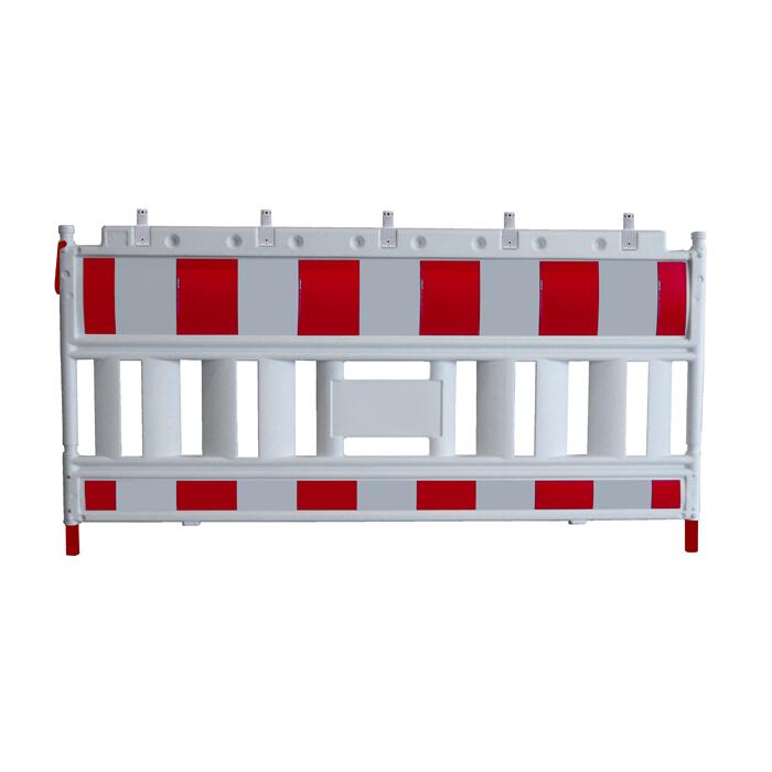 Schrankenzaun 'Elektro', Länge 2140 mm, gemäß TL, rot/weiß, nicht leitend