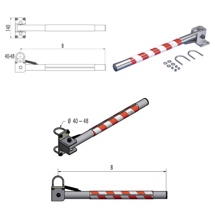 Technische Zeichnung: Sicherheitsschranke -Safe Guardian-