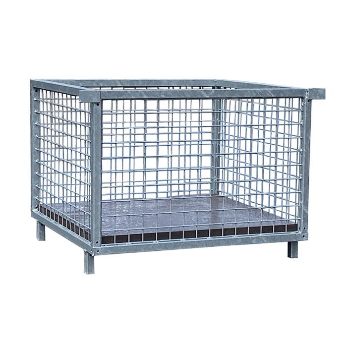 Modellbeispiel: Korb zur Lagerung von K&ouml;pfen von Schalungsst&uuml;tzen, f&uuml;r Stapelpalette f&uuml;r