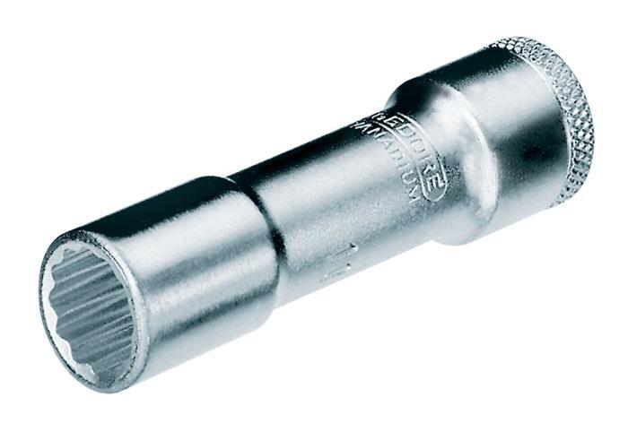 GEDORE Steckschlüsseleinsatz D 30 L 3/8 Zoll 12-kant, Schlüsselweiten 10-22mm, lange Ausführung,