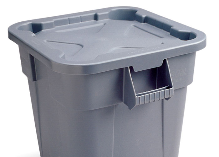 Anwendungsbeispiel: Abfallcontainer -BRUTE- Rubbermaid mit Deckel, grau Deckel nicht im Lieferumfang (Art. 12491)