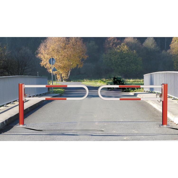 Anwendungsbeispiel: Wegesperre -Alpha 115- zum Aufdübeln, individuell aufstellbar (Art. 13728)