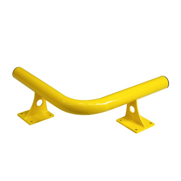 Eck-Rammschutzbalken 'Mountain' mit Kabelführung, Stahl Ø 76 mm, zum Aufdübeln