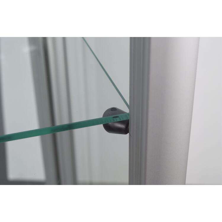 Stand-Vitrine 'FACTORY 100', mit Drehtür und Beleuchtung, 500 x 500 x 2000 mm