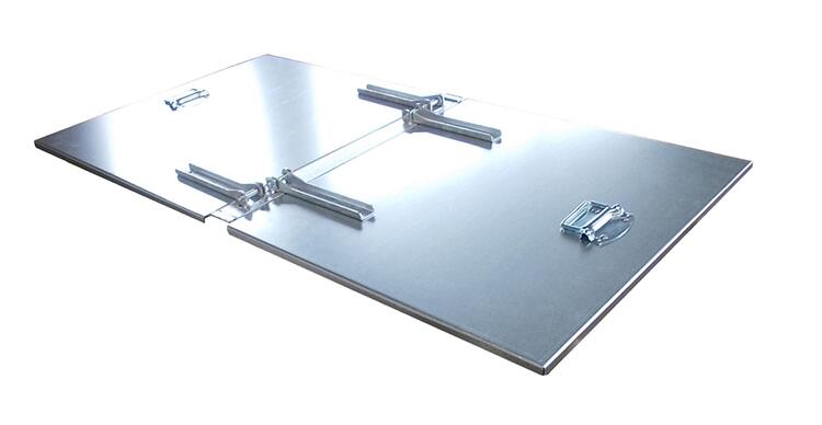 Anwendungsbeispiel: Deckel f&uuml;r Silobeh&auml;lter -Typ SKW 1000- 2-seitig zu &ouml;ffnen (Art. 38696)