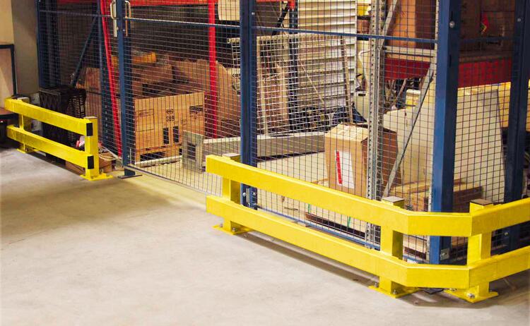 Anwendungsbeispiel: Eckplanken und Standpfosten, gelb