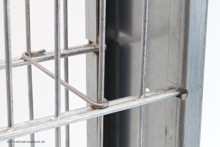 Gabionen-Pfosten 'Saphir', VE 2 Stück, aus Stahl