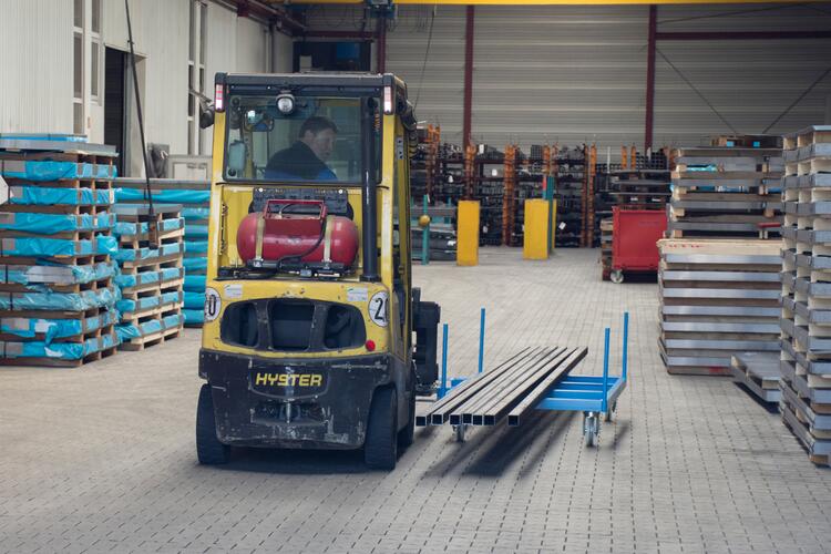 Langgutseitenwagen 'Typ LSW', mit klappbaren Einfahrbügeln