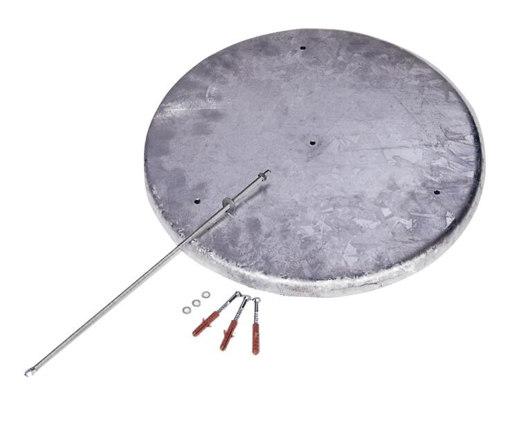 Modellbeispiel: Bodensockel für Standascher -Cubo Tabor- inkl. Montagematerial (Art. 16193)