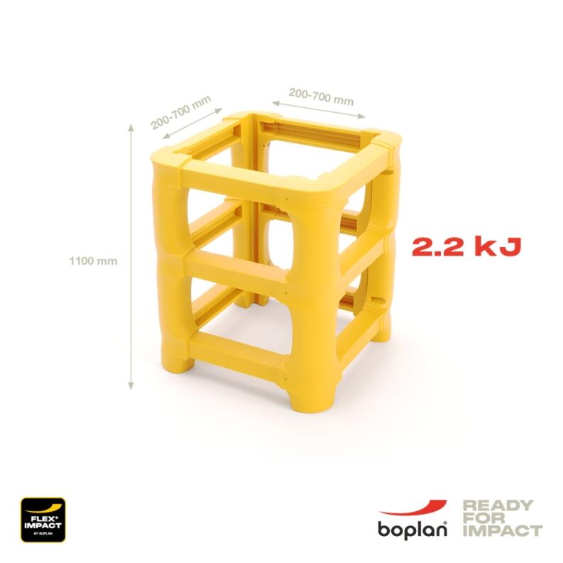 Modellbeispiel: Säulenanfahrschutz -Bounce Two- für Säulenmaß 200-700 mm (Art. 20556)
