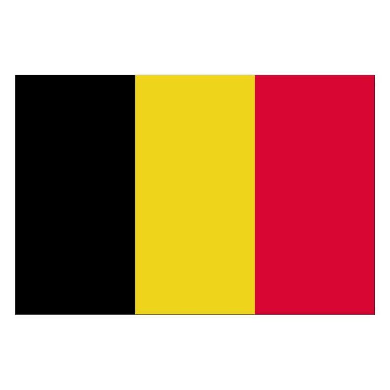 Länderflagge Belgien, Querformat, verschiedene Größen, 110 g/m² oder 160 g/m²