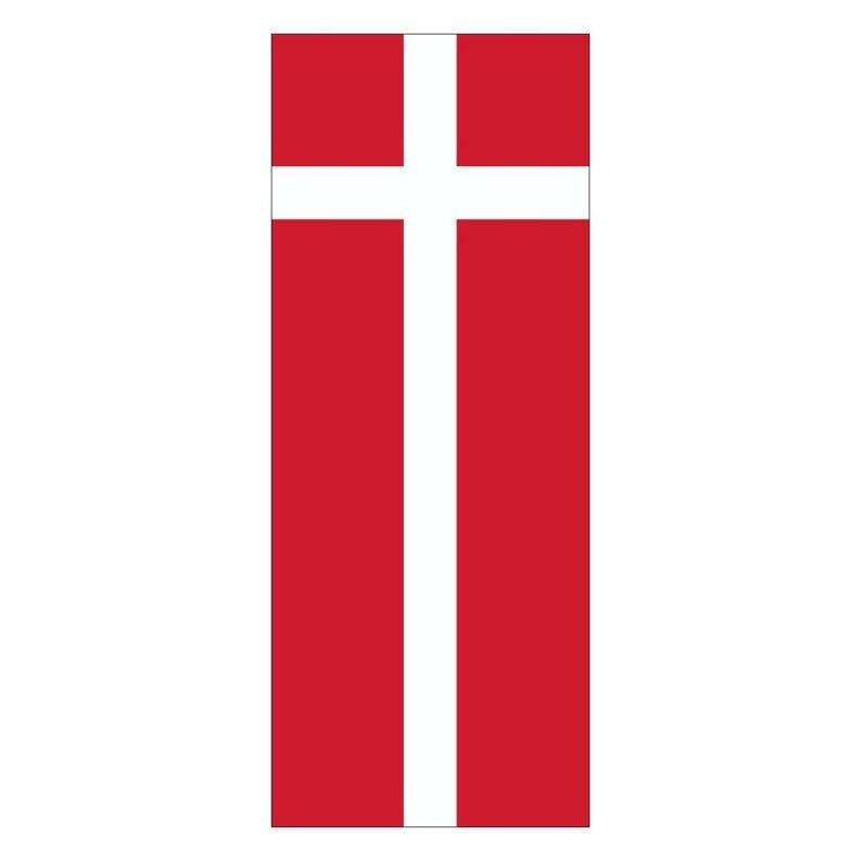 Länderflagge Dänemark, Hochformat, verschiedene Größen, 110 g/m² oder 160 g/m²