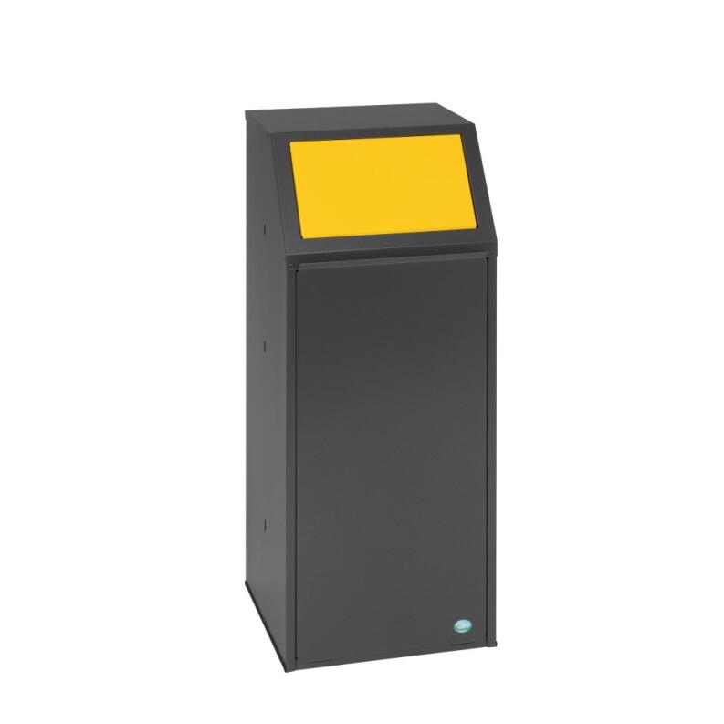 Abfallbehälter ′Cubo Roberto′ 69 Liter aus Stahl, wahlweise stationär oder fahrbar