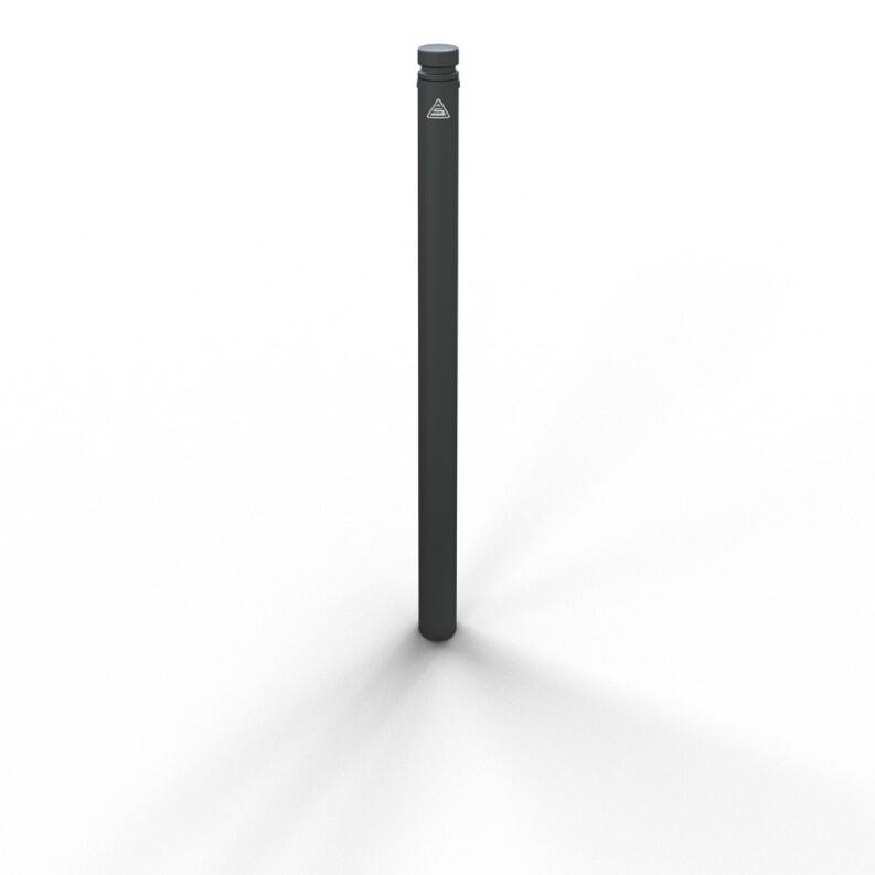 Stilpoller, ø 60 mm aus Stahl, mit Ziernut