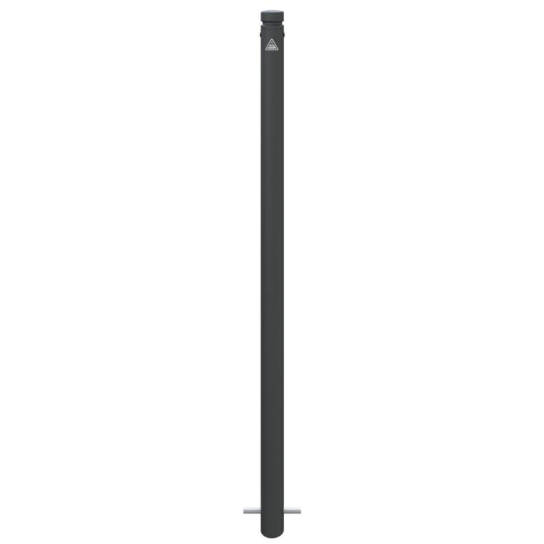 Stilpoller, ø 60 mm aus Stahl, mit Ziernut