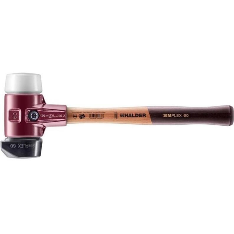 Schonhammer SIMPLEX HALDER, 405mm oder 490mm, Kopf-D.60mm oder 80mm, Temperguss, 2-teilig