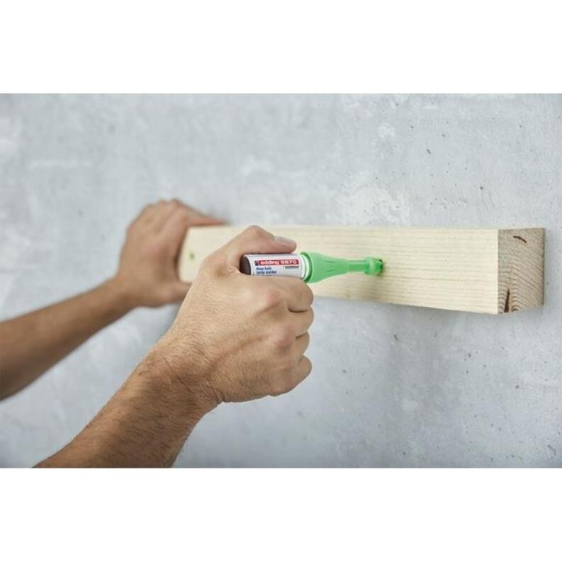 EDDING Bohrloch-Spraymarker 8870 neongrün, Kreidespray für nicht permanente Markierungen