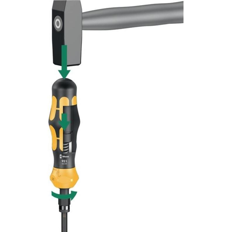 WERA Schraubendrehersatz KK 900 Set 1, 19-teilig, PH/PZD/TX/6-Kant/Schlitz, mit Schlagschrauber