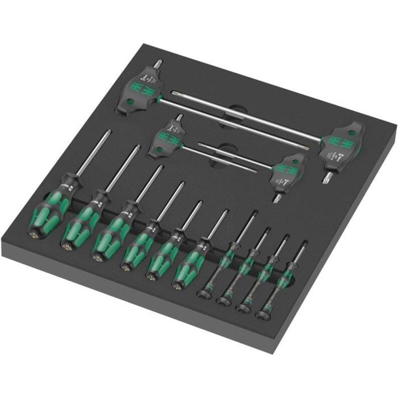 WERA Werkzeugmodul 9712, 14-tlg. TORX® HF Schraubendreher Set, wasser- und ölabweisend