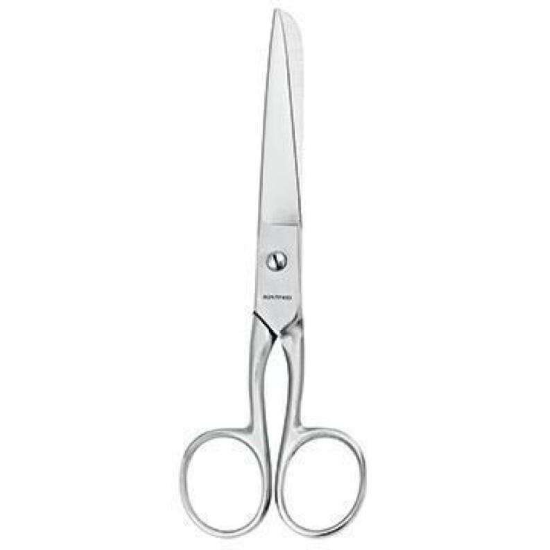 WEDO Schere 909556, 153mm, rostfrei, Universalschere, gerade, für Rechtshänder, silber