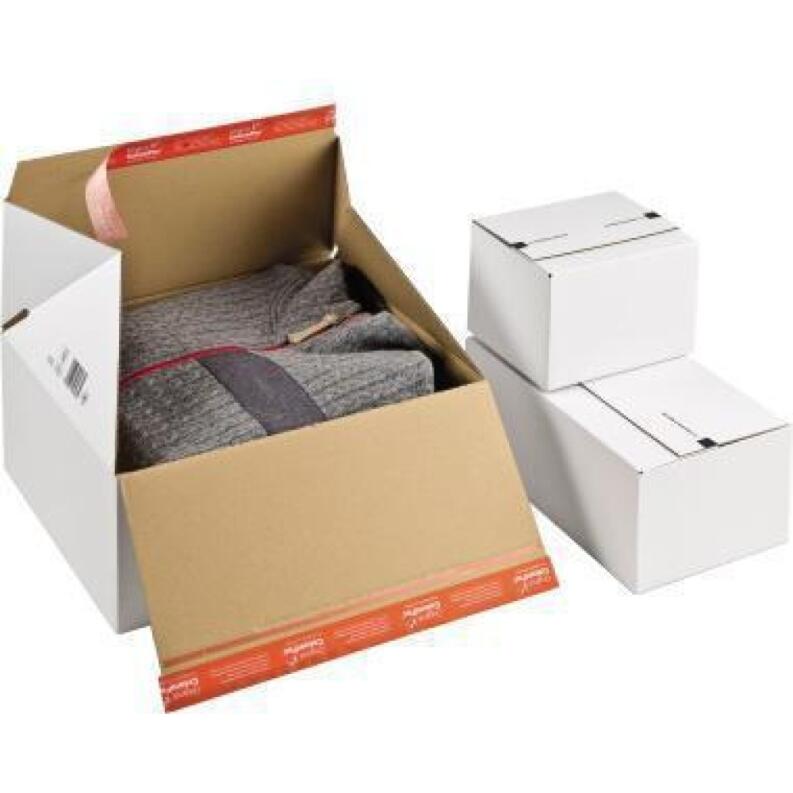 ColomPac Premium Versandkarton CP155.456, braun, stabil, selbstklebend, klimaneutral, recycelbar