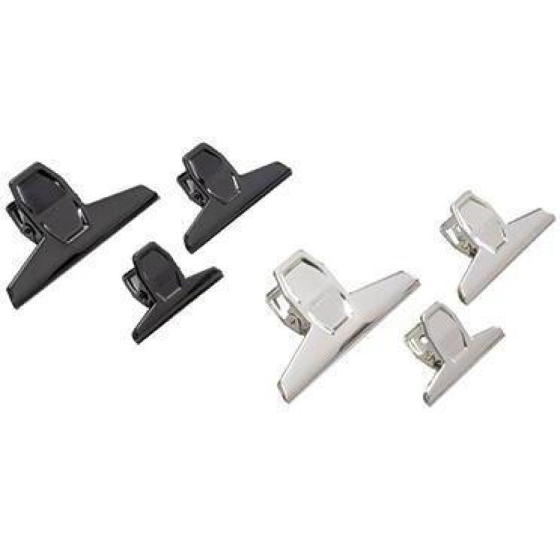 MAUL Briefklemmer 95mm, Metall silber, universell einsetzbar, hohe Klemmkraft, 3 Jahre Garantie