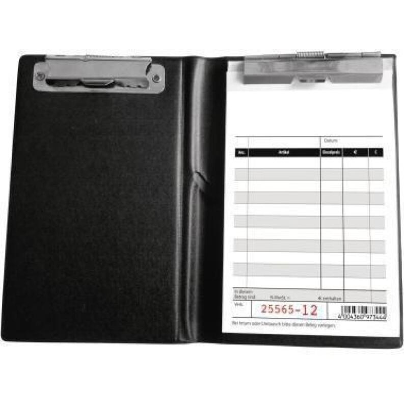 SIGEL Kassenblock A6, 2x50 Blatt, selbstdurchschreibend, Klammerbindung, inkl. Additionsblatt