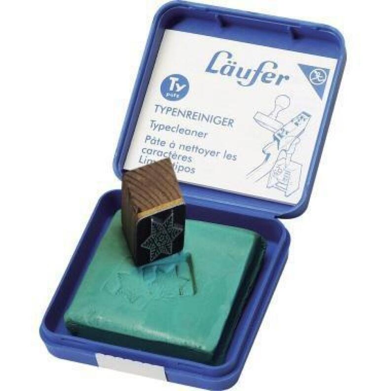 Läufer Typutz Typenreiniger, Knetmasse in praktischer Box, hohe Schmutzaufnahme, Made in Germany