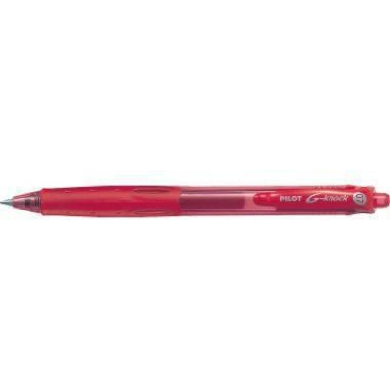 PILOT Gelschreiber G-Knock BeGreen, 0,4 mm, rot oder blau, 84 % recyceltes Material, gummierte