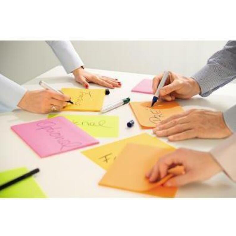 Post-it Super Sticky Meeting Notes 4St, 152x101mm oder 203x152mm, haftet auf allen Oberflächen