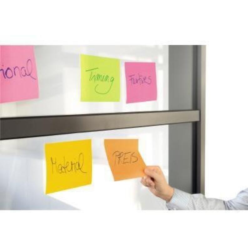 Post-it Super Sticky Meeting Notes 4St, 152x101mm oder 203x152mm, haftet auf allen Oberflächen
